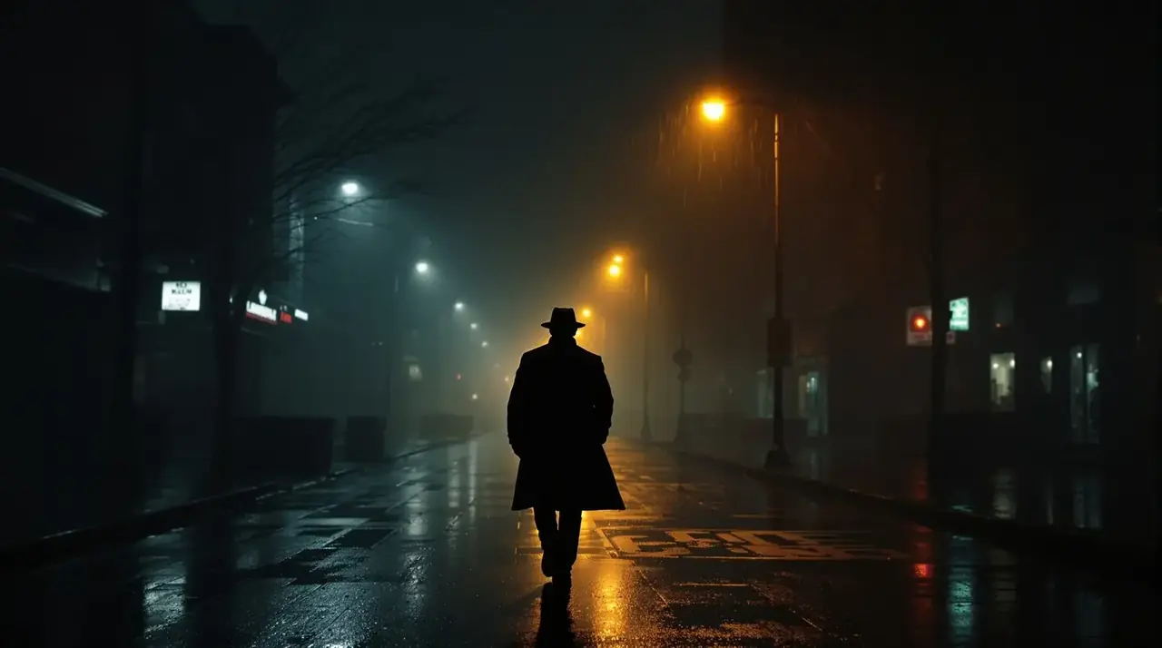 暗夜追踪 - 秋霞电影网 暗夜追踪 电影海报 雨夜侦探